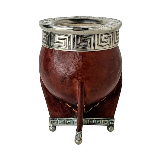 Brown premium imperial mate gourd with maze band